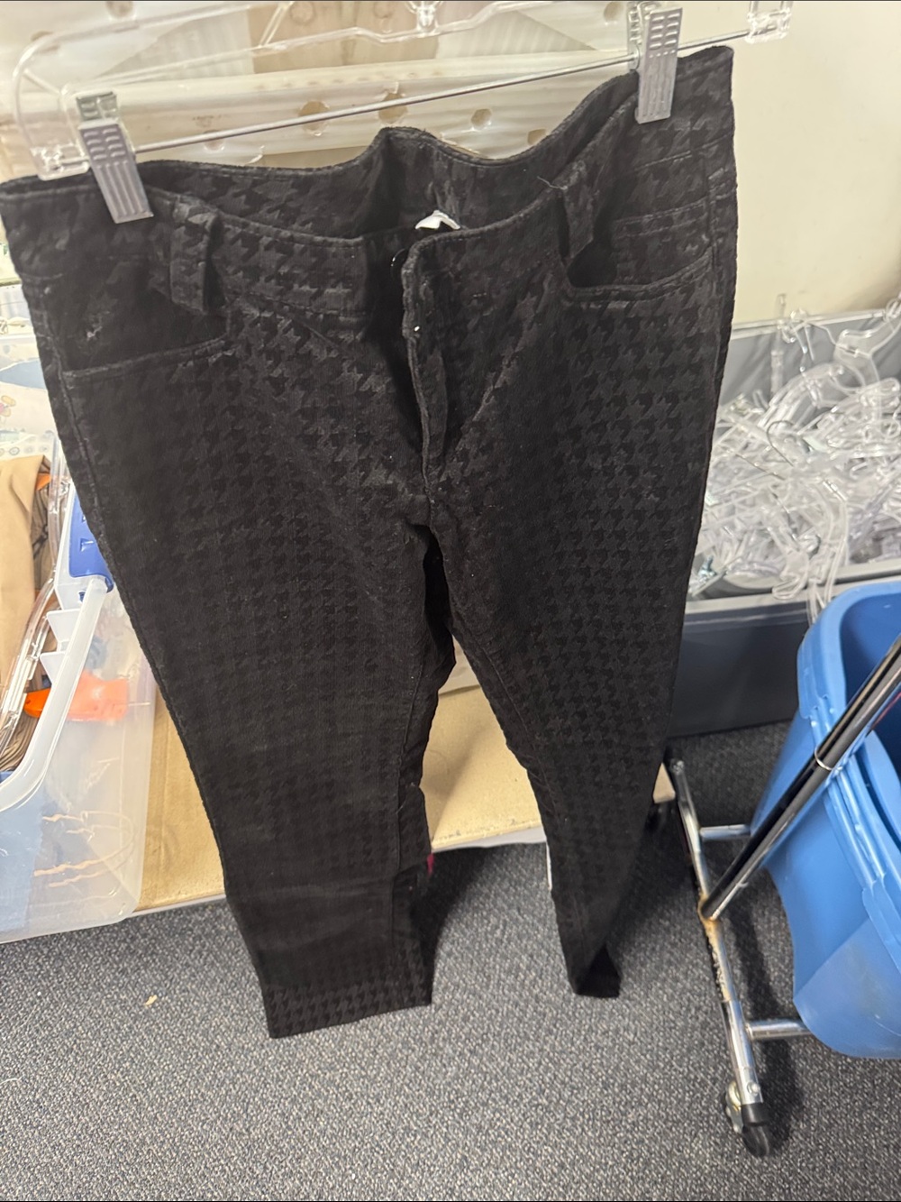 H&M Black Houndstooth Skinny Pants